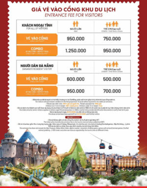 BẢNG GIÁ VÉ THAM QUAN SUNWORLD BA NA HILL
